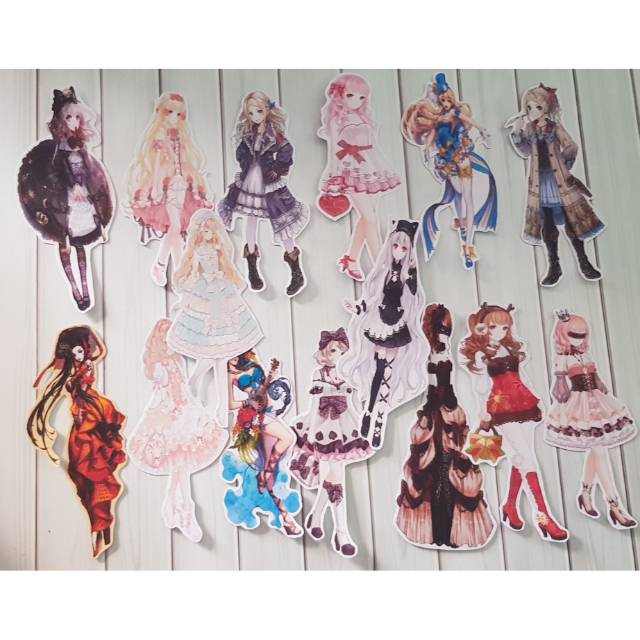 

5 pcs bookmark / pembatas buku girl imut