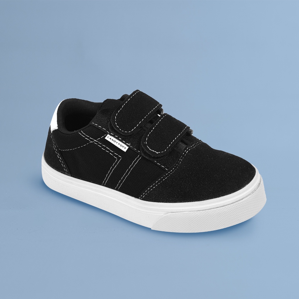 CANDYPOPS Sepatu Anak Hali Black, Grey, Navy Untuk Balita 2 - 5 Tahun