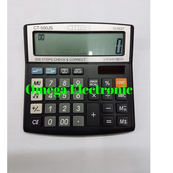 

Best! ORIGINAL Calculator CITIZEN CT-500JS - Kalkulator Meja Check & Correct CT 500 JS ,.