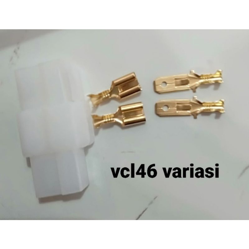 SATU SET SOKET 2 PIN MOBIL BESAR