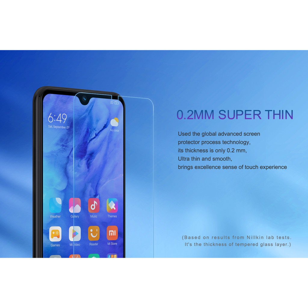 Tempered Glass XIAOMI Redmi Note 8T NILLKIN AMAZING H+ Pro Anti Gores