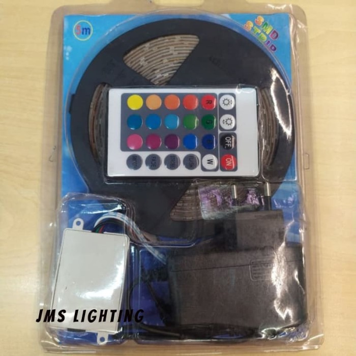 LAMPU LED STRIP RGB &amp; RGBW 3528 2835 ip 44 WARNA WARNI RUNNING lampu led strip pita DEKORASI IP44 SUDAH TERMASUK REMOT