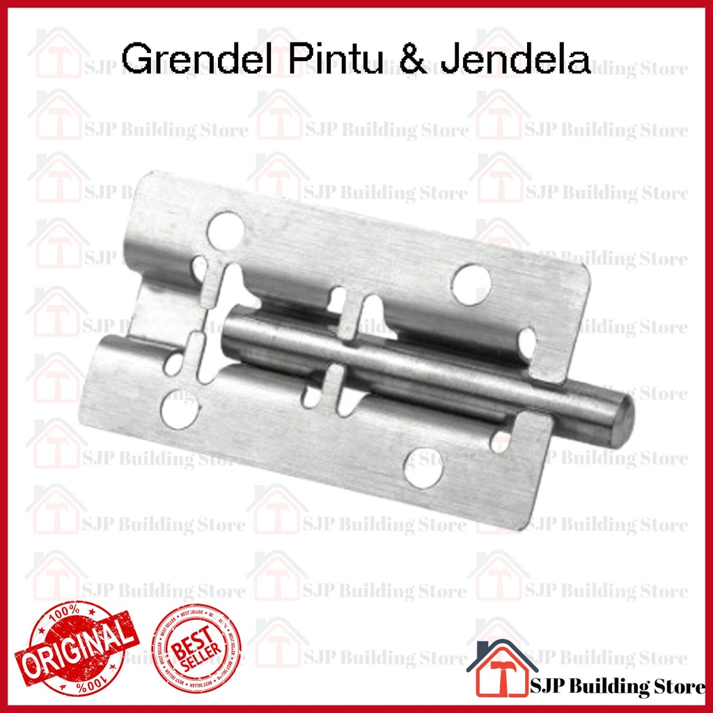 Grendel Stainless Stanlis Tebal Selot Pintu Selot Jendela Kunci Pintu Grende ANTI KARAT