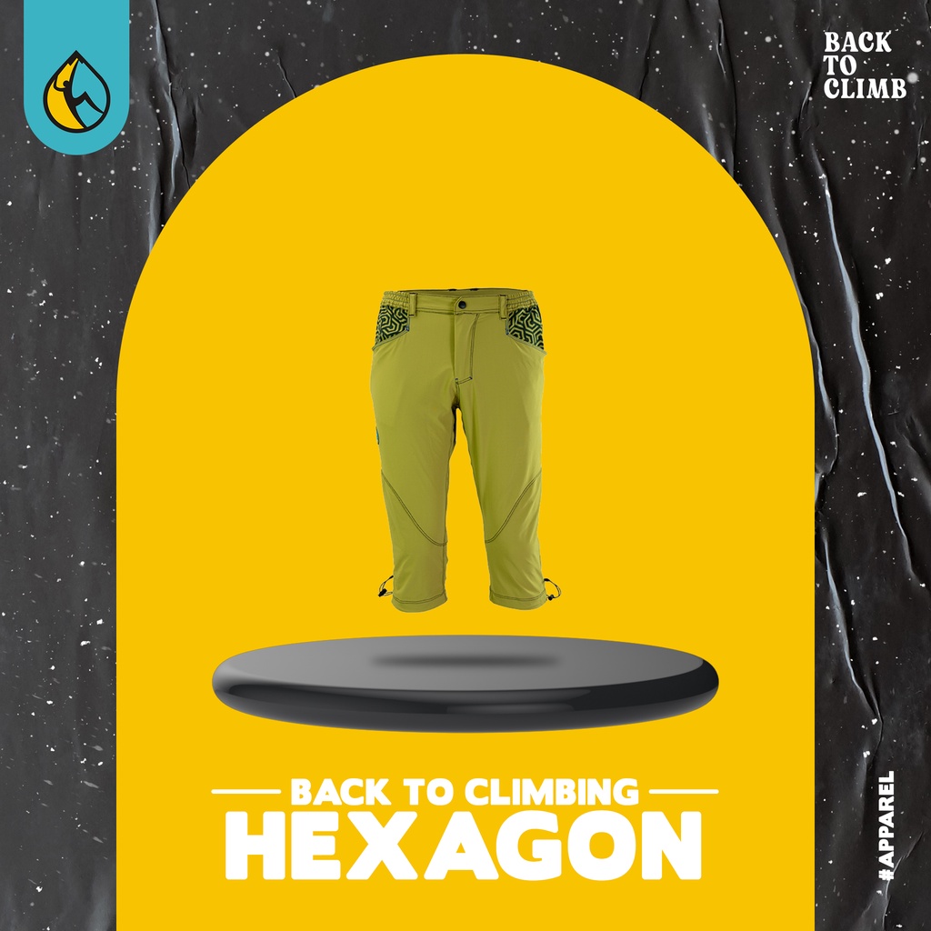 Celana Outdoor Gunung ringan dan nyaman Climbing Pants Series Hexagon