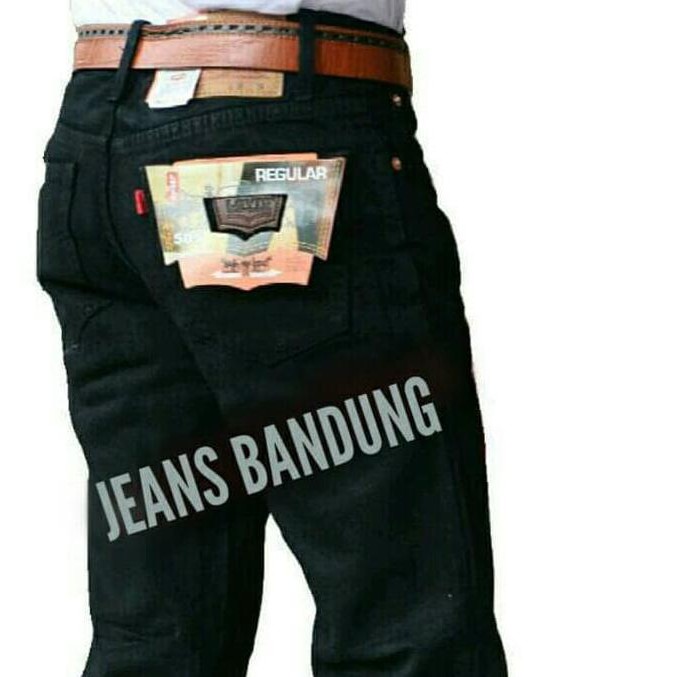 celana jeans standar cwo levis 505 hitam "HARGA PROMO"
