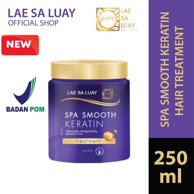 (BPOM) Lae Sa Luay Hair Spa Smooth Keratin Masker Rambut / Hair Mask / Keratin / Creambath