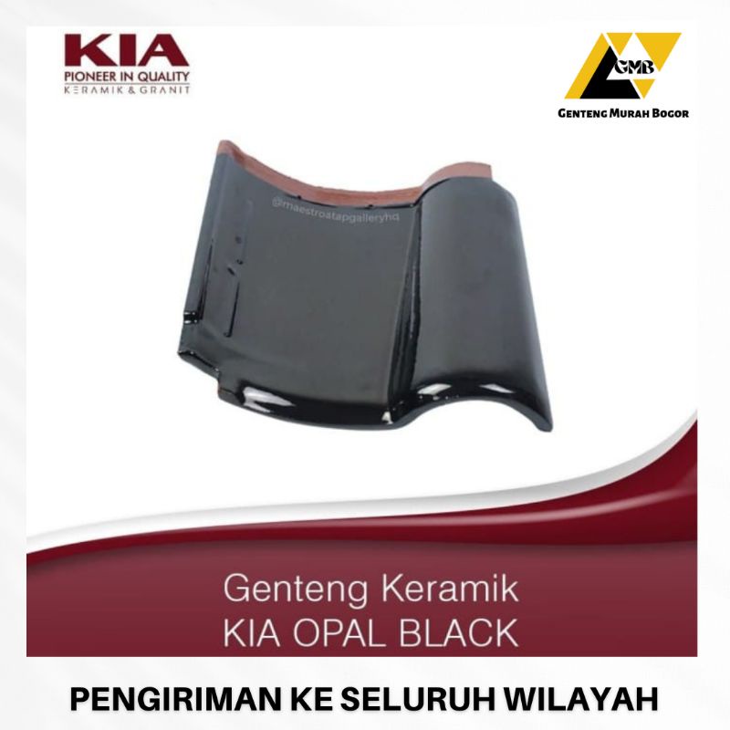 Genteng KIA Opal Black Kenteng Keramik Termurah Grosir Bogor Atap Rumah Bagus Mewah