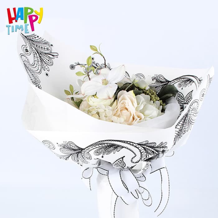 

KADO PERNIKAHAN KERTAS BUNGA (1PACK) /FLOWER WRAP /PEMBUNGKUS BUNGA WATERPROOF MD LISA ADWA WAW