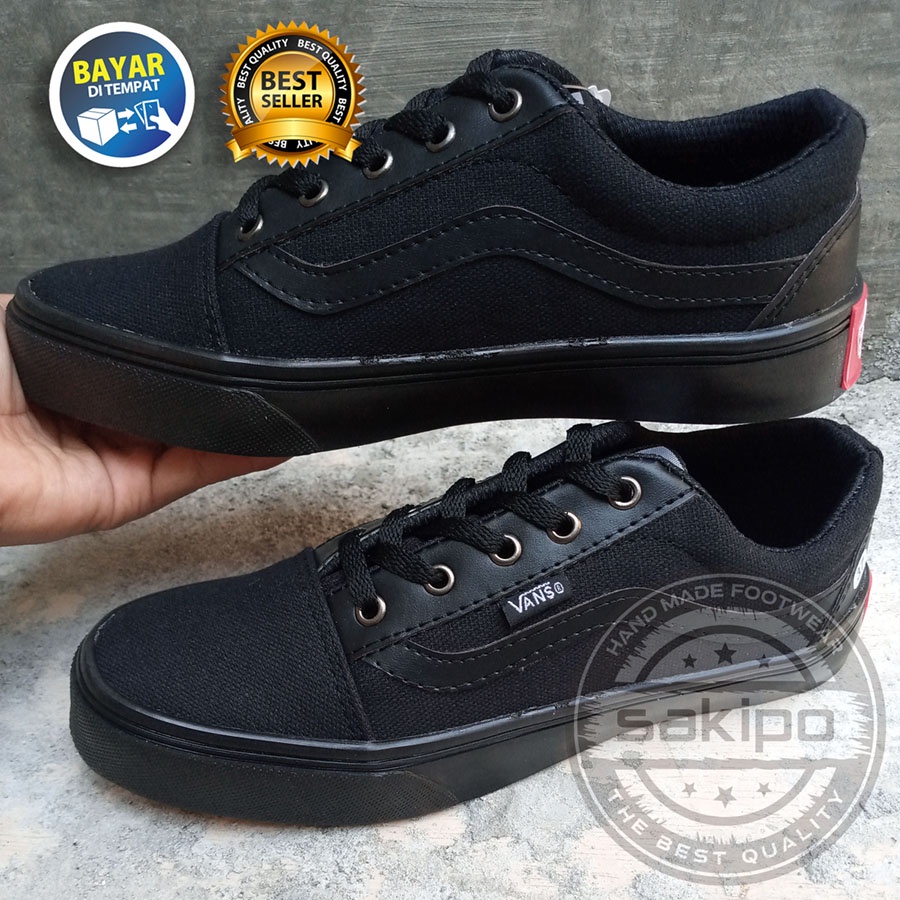 PROMO 8.8 KEMERDEKAAN SALE !! SEPATU SNEAKERS WANITA DAN PRIA REMAJA VANS OLDSKOOL VANS CACING TERMURAH TERLARIS / SEPATU SEKOLAH HITAM BERTALI / SEPATU HANG OUT / SAKIPO