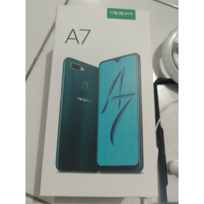 Oppo A7 ram 4GB 64GB - Fullset Resmi - SECOND Banyak Bonus
