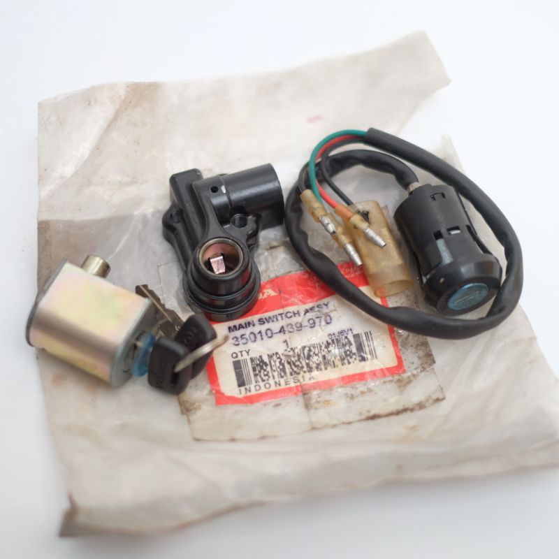 KUNCI SET KEY KEYSET HONDA GL100 GL125 GL GLK ORIGINAL NOS ORI BARU TANPA KUNCI TANGKI