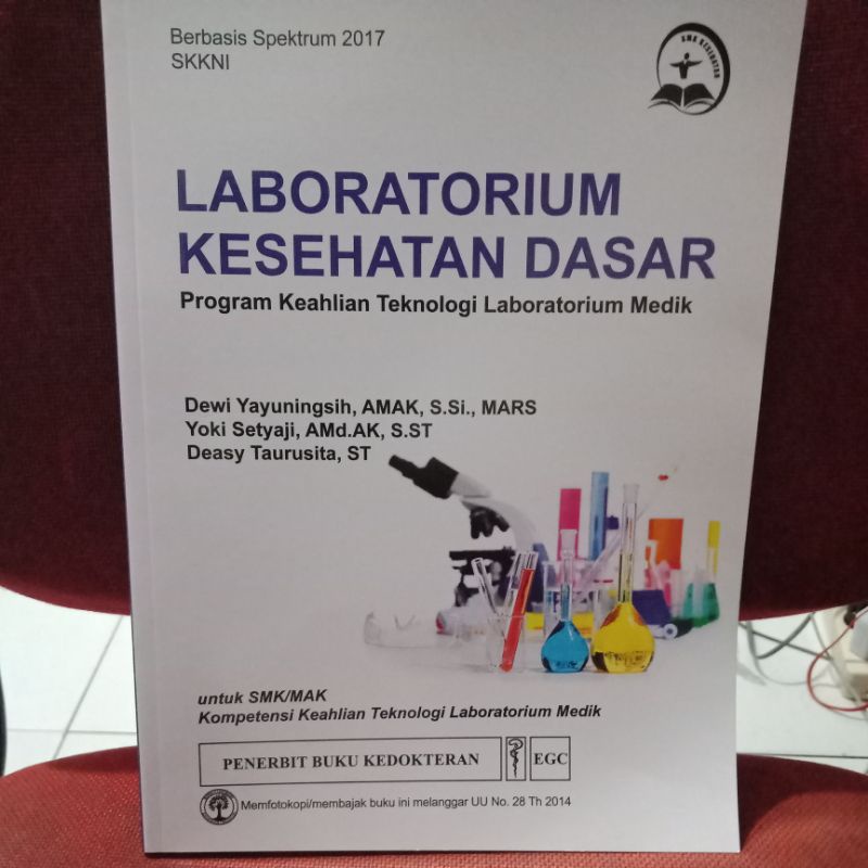 laboratorium kesehatan dasar untuk SMK / MAK  ( BUKU ORIGINAL )