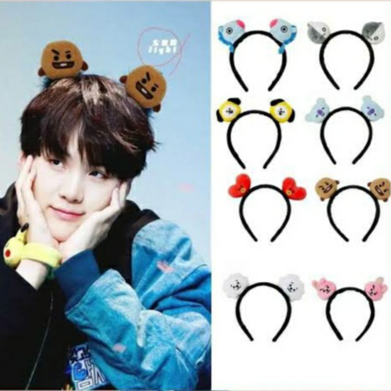 BANDO BT21 / BANDO ANAK / BANDO BTS / BANDO KEPALA / BANDO BANDANA ANAK KARAKTER BANGTAN BOYS HEADBAND