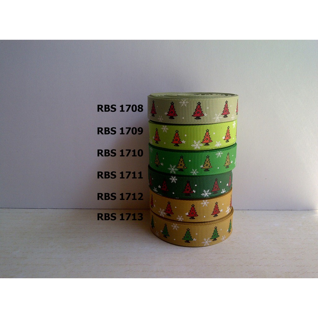 

[10 YARD] PITA GROSGRAIN MOTIF NATAL SALE RBS 1708,1709,1710,1711,1712,1713