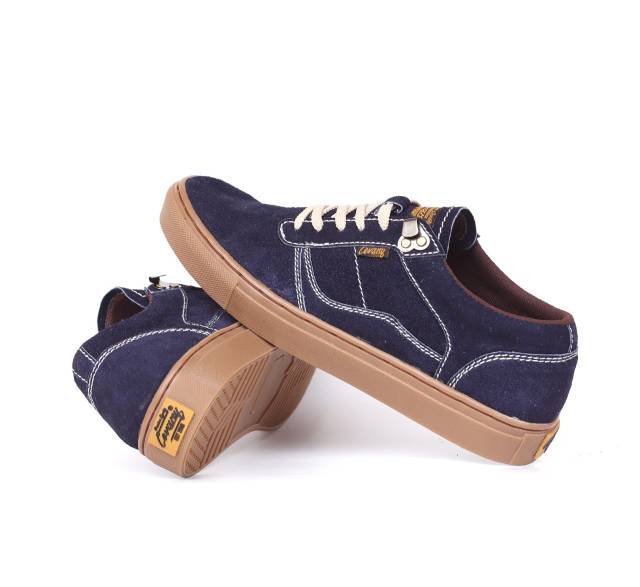 Sepatu Lokal Shoes Local Pride Cevany Gordon  Low Cut Navy Gum