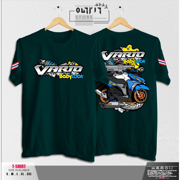 Kaos / Baju / Tshirt Distro FAKE MOTHAI THAILOOK  VARIO BABYLOOK 150 Terlaris - OUTFIT -MYBEE