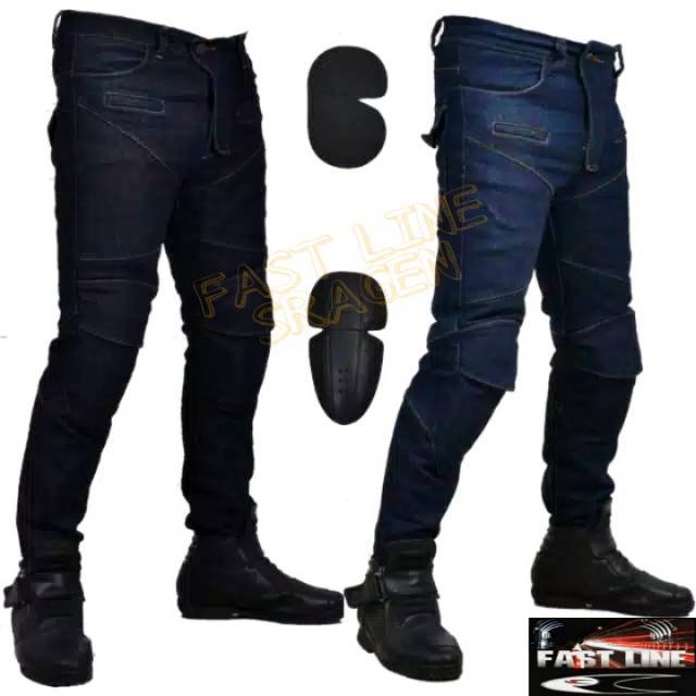 CELANA JEANS BIKER PROTECTOR RIDERS MOTOR TOURING CELANA BONUS PROTECTOR LUTUT DAN PINGGANG