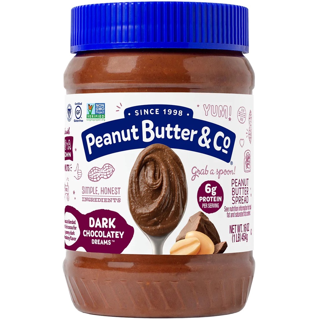 Selai Peanut Butter &amp; Co Peanut Butter Spread Dark Chocolate 454 Gram