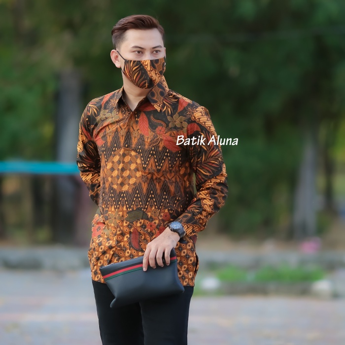 Batik Kondangan Pria Modern Lengan Panjang  Aluna Batik PCW 098