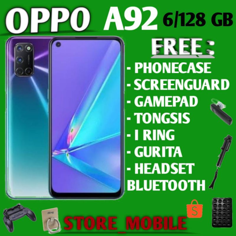 OPPO A92 6/128 RAM 6GB ROM 128GB GARANSI RESMI | Shopee Indonesia