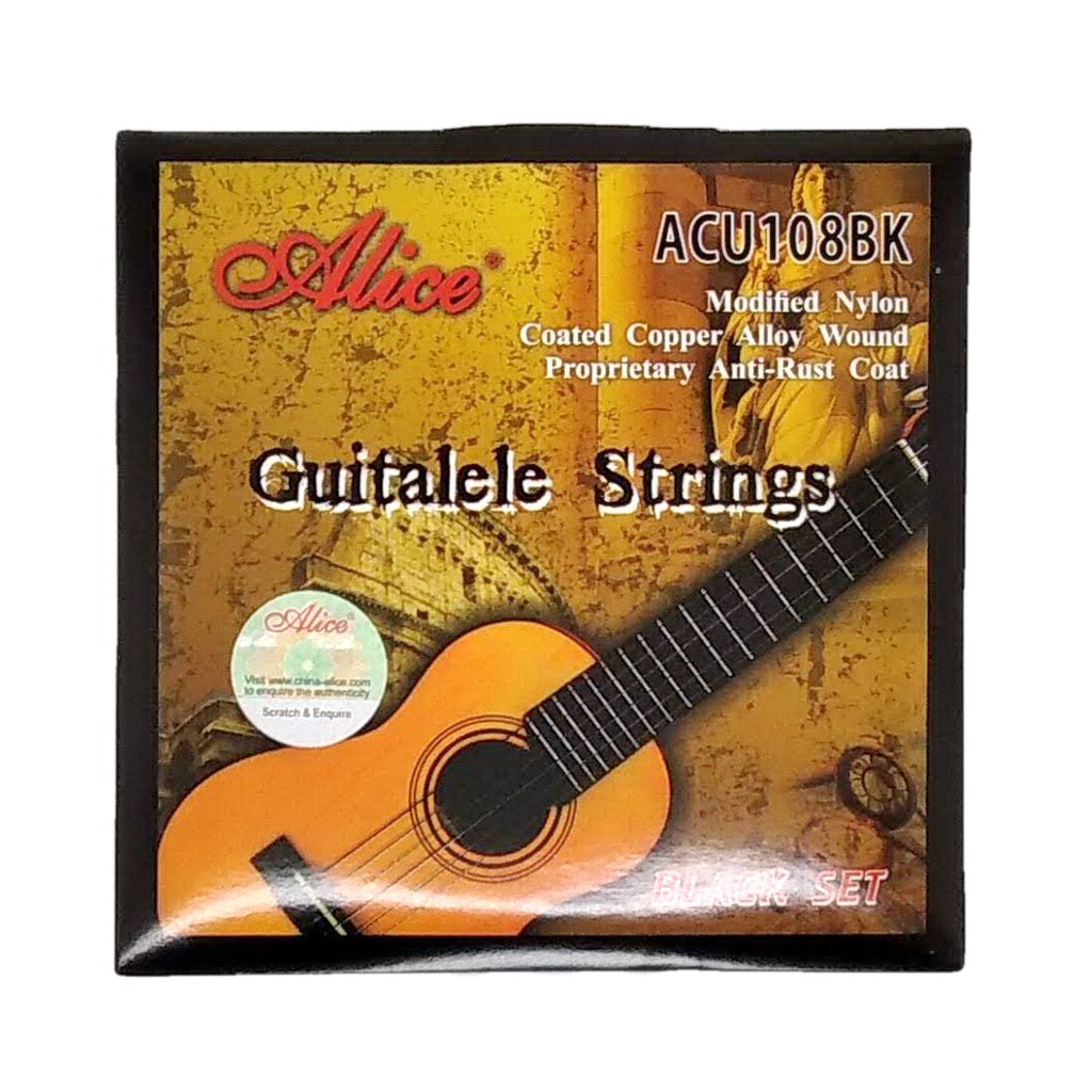 Alice ACU108BK Black Nylon Senar Guitalele Strings