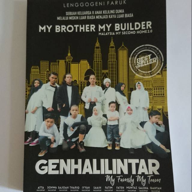 Buku Gen Halilintar "My Brother My Builder" Malaysia My Second home
