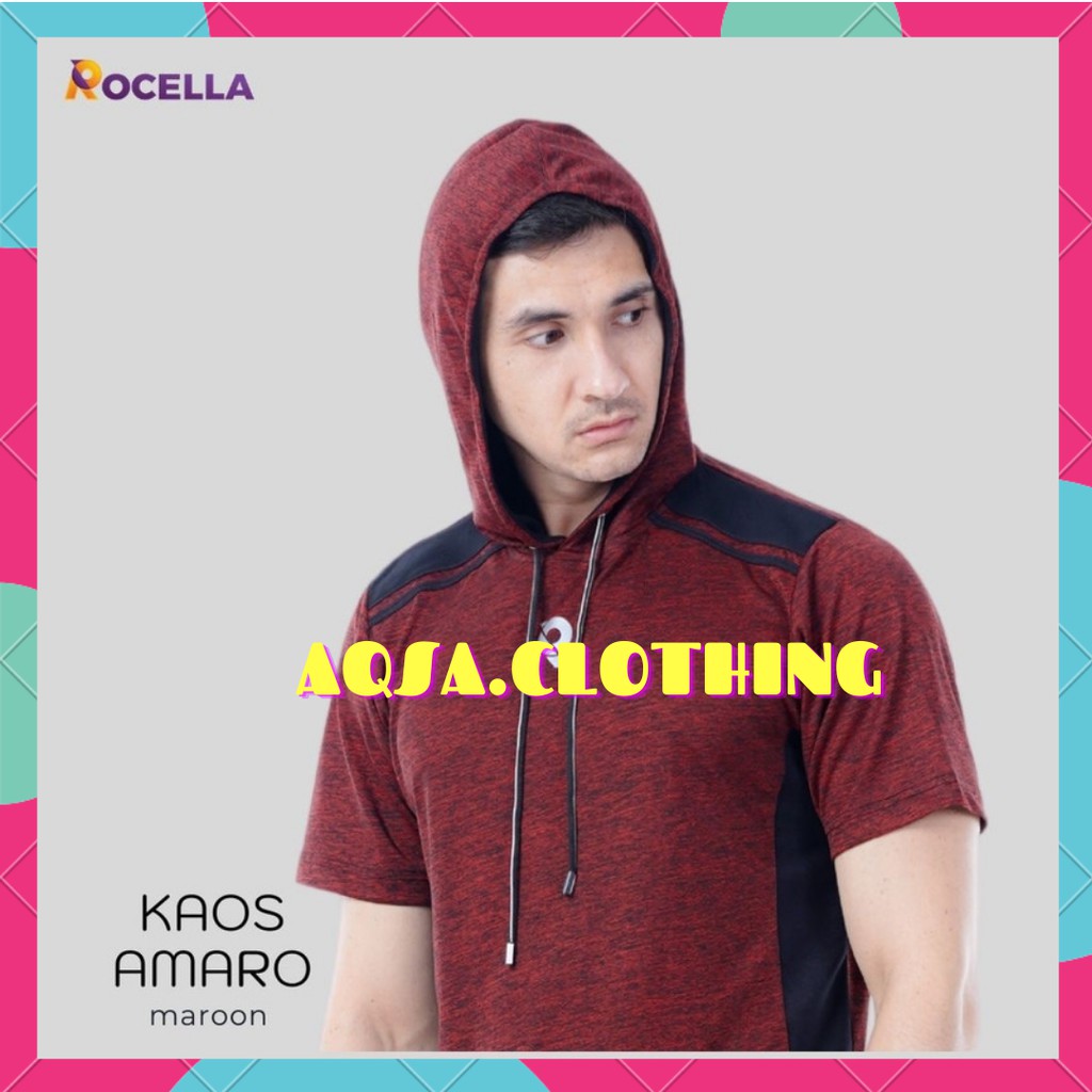 KAOS HOODIE PRIA LENGAN PENDEK - ROCELLA