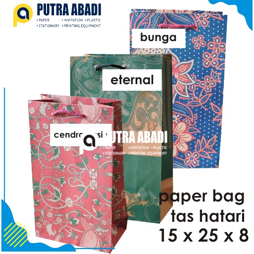 

Paper Bag / Tas Kertas Hatari 15x25x8 (Isi 12pcs)