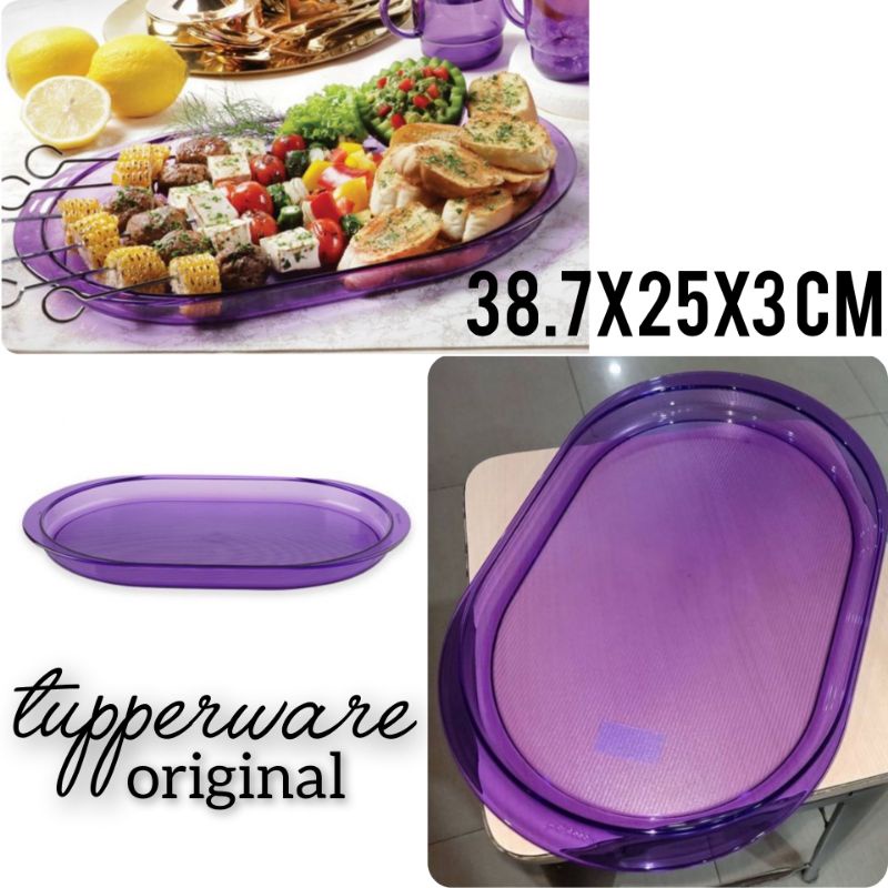 Tupperware Crystal Nampan Tray Wadah Saji Besar