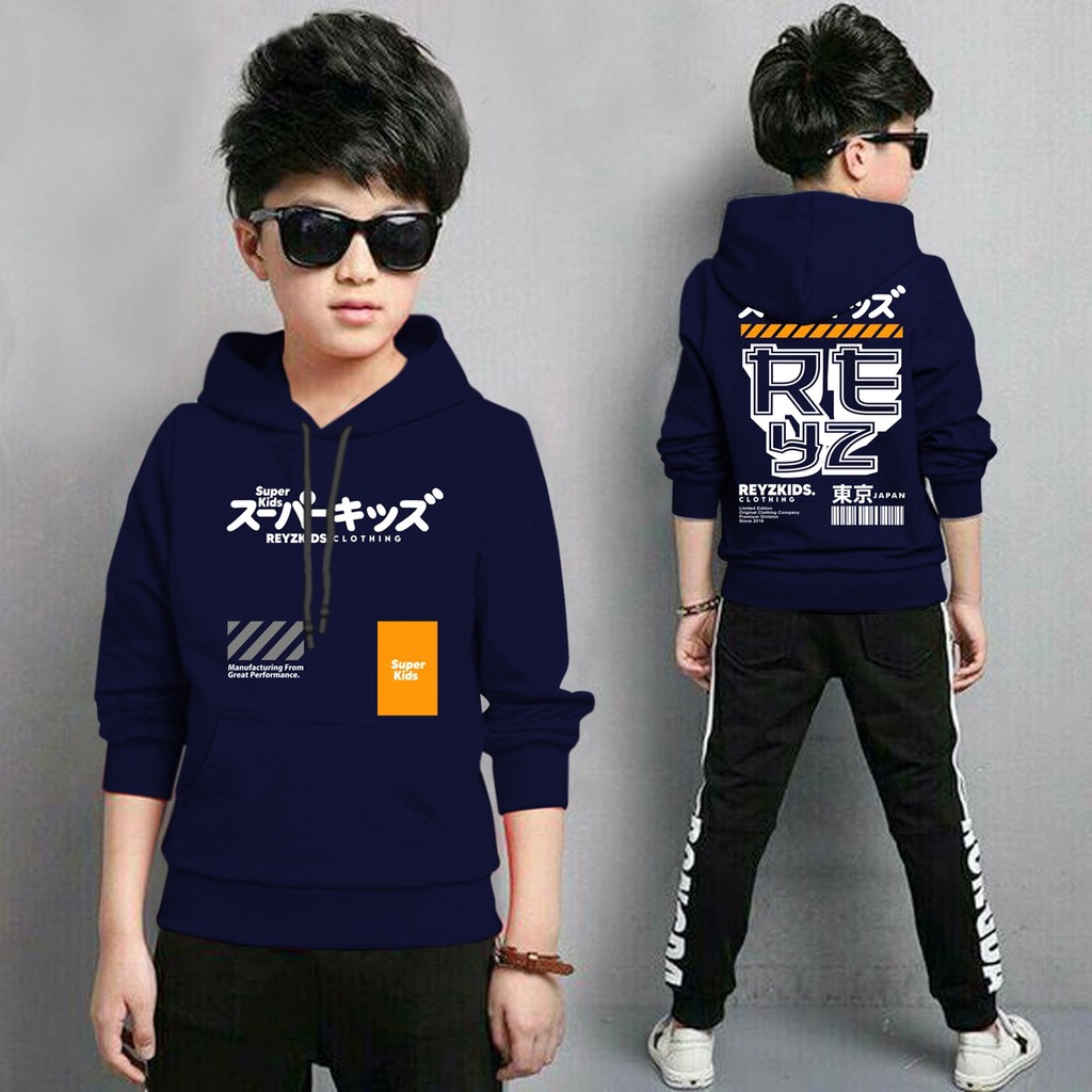 Jaket Anak Laki Laki/Jaket Anak Terbaru/Hoodie Anak Reyz  Gaming Bahan Fleece Tebal 4-11 TAHUN