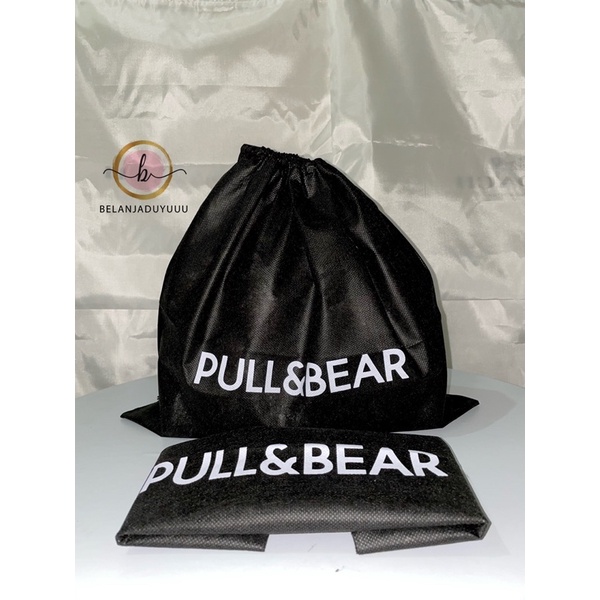 DUSTBAG PULL &amp; BEAR Bahan Spounbun Pengganti Sarung Tas Pelindung Debu Serut Dust Bag DB Branded