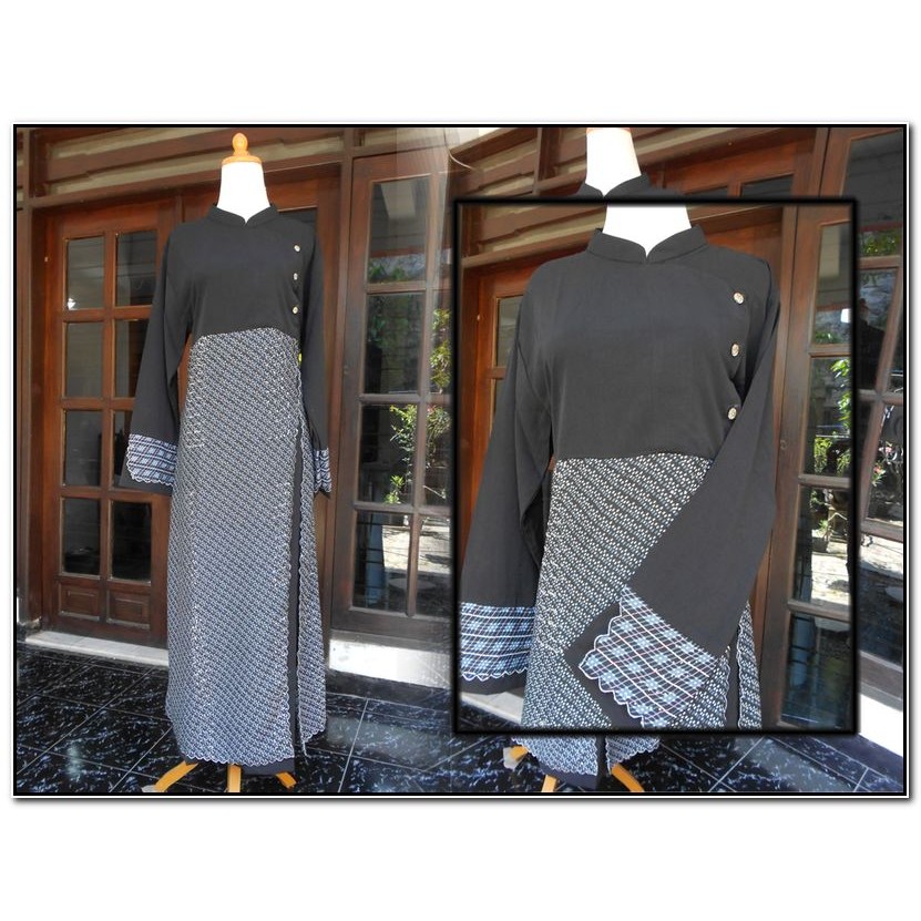 GAMIS KERLIP TUMPUK HITAM| BAJU GAMIS SYARI| ABAYA SYARI