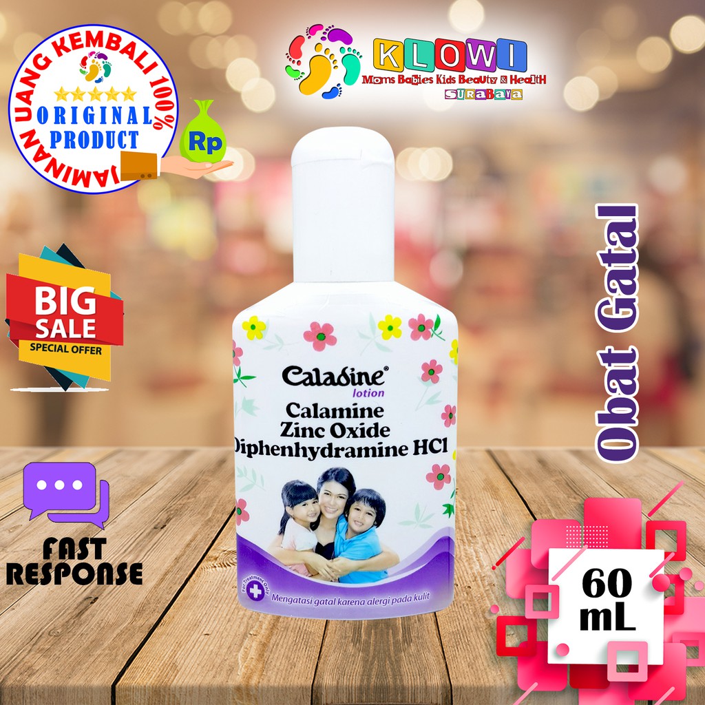 Caladine Lotion 60ml / Bedak Cair / Bedak Antiseptik / Bedak Gatal &amp; Alergi