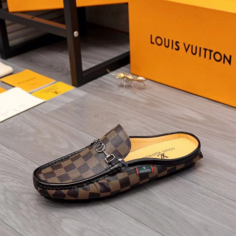 sepatu lv sendal pria slide selop slip on cowok mirror men cowok branded lou is vuitton