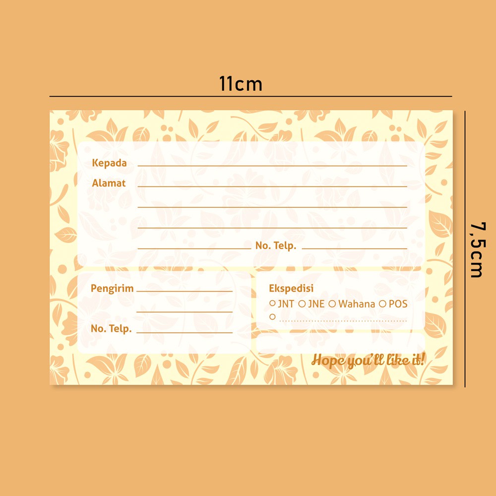 

Stiker Label Pengiriman Olshop Murah - Floral 08