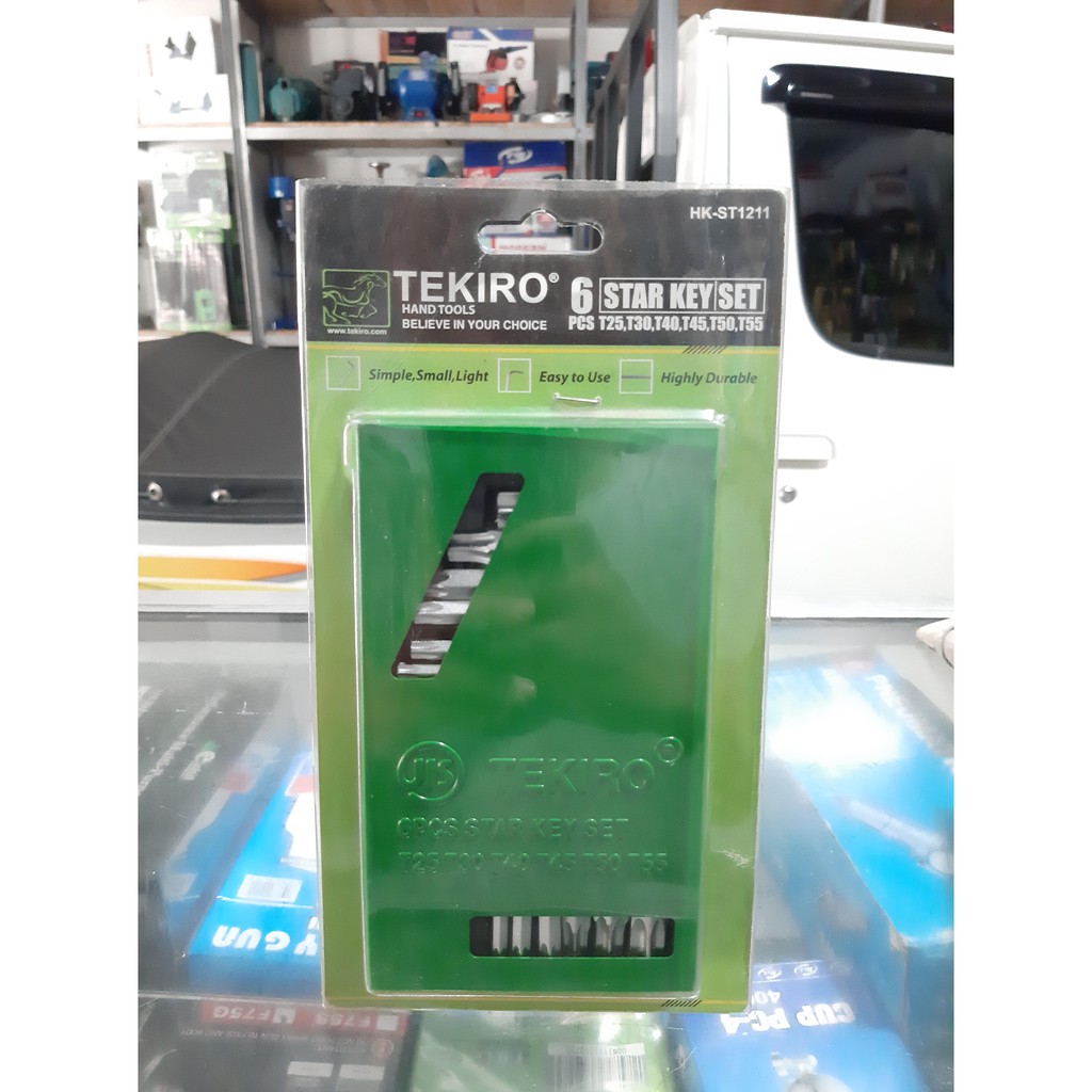 Kunci L Bintang Set Pendek 6 pcs tekiro