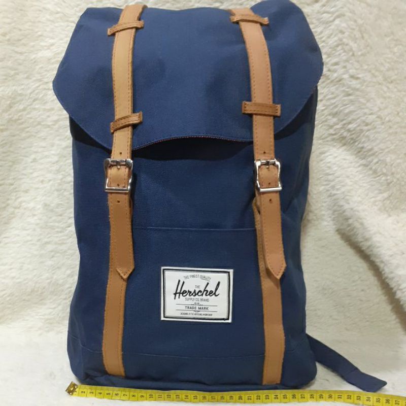 Tas Ransel Second / Preloved / HERSCHEL Backpack Biru / Bekas.