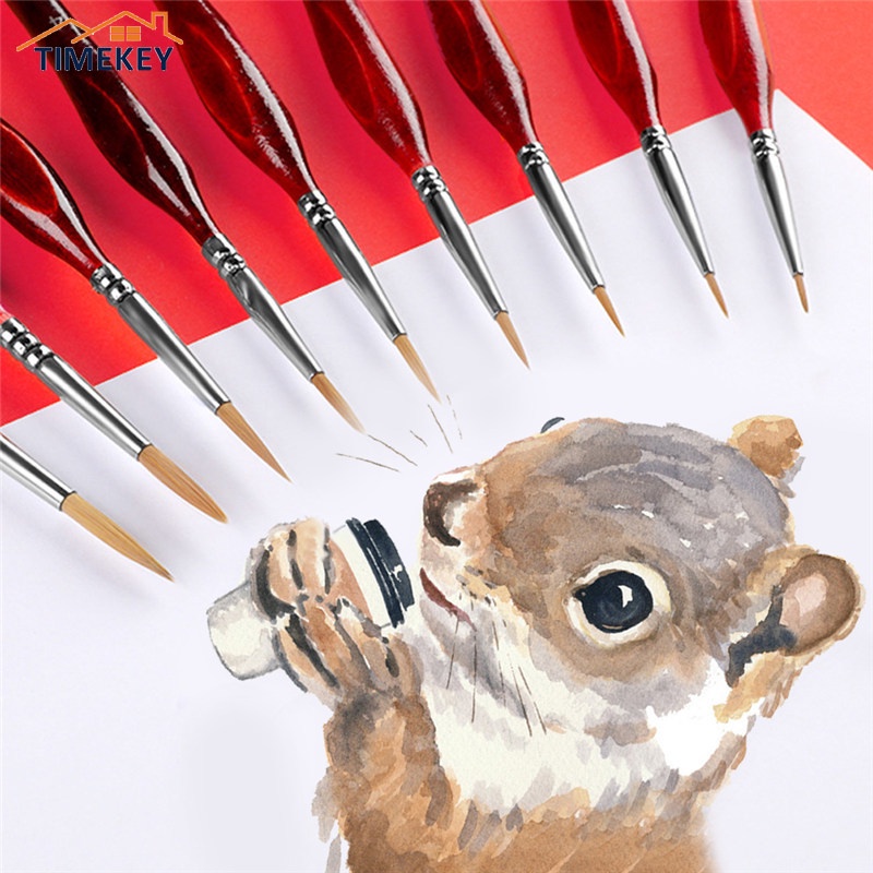 TK Numbers Brushes Set Gouache Oil Painting Sketch Brushes Artistic Accessories Painting Supplies Sketch Pen