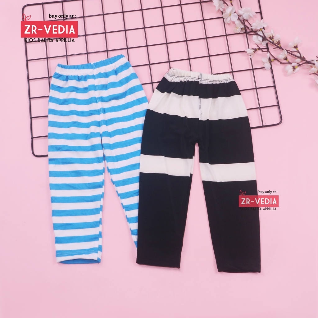 Legging Motif Salur uk 1-2 Tahun / Celana Salur Panjang Anak Perempuan Legging Pants Ketat Murah