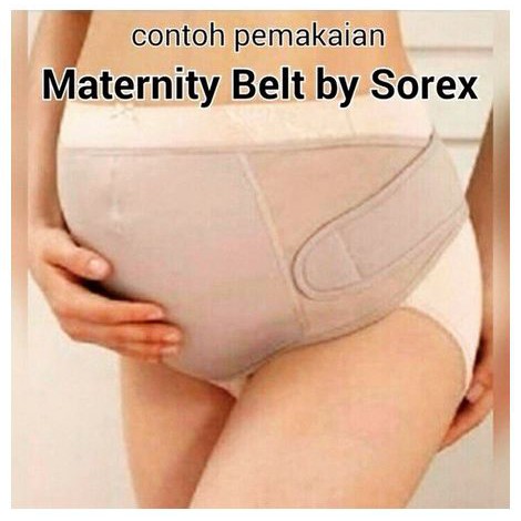 SOREX Korset Penyangga Kehamilan Korset Hamil 4427 Stagen Wanita Ibu Hamil HITAM CREAM Penyangga Kehamilan Sabuk Hamil / Maternity Support Belt 4427 Katun Ringan Orginal Sorex Premium SNI