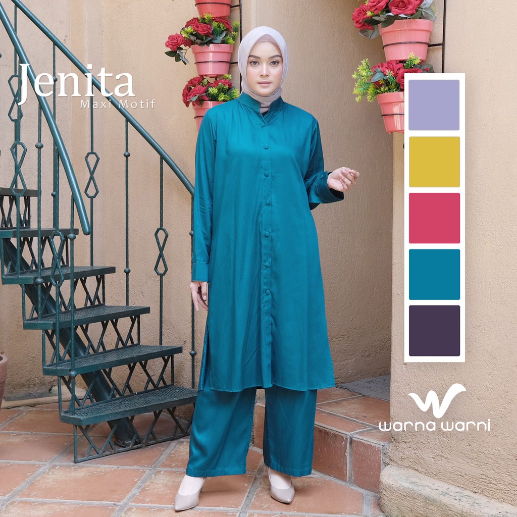 RB Setelan Jenita  polos Fashion Wanita Muslimah