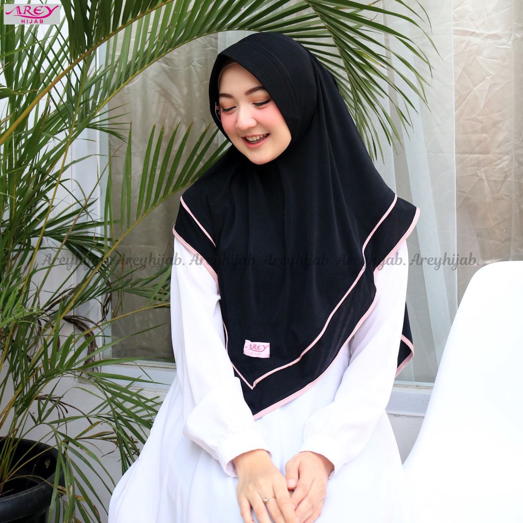 JILBAB INSTAN MECCA AREY DOUBLE LIST KOMBINASI-2