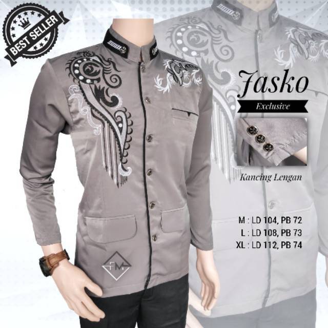 Jasko jas koko warna kalem bahan twist tebal halus