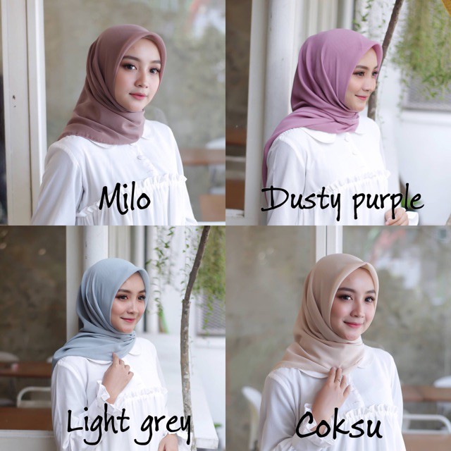 Bella Square Hijab Segi Empat Bahan Pollycotton Premium Part 2