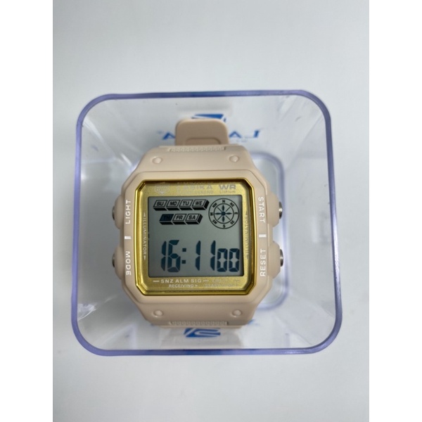 Jam tangan lasika 8117 model segi Sporty watch fashion anti air