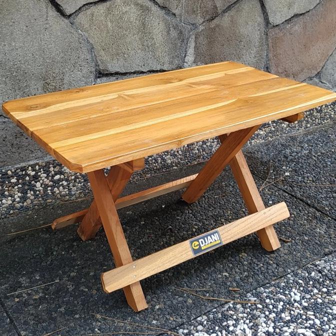 Dampar/ Rehal/ Meja Lipat Kayu Jati Istimewa Ukuran 50 cm