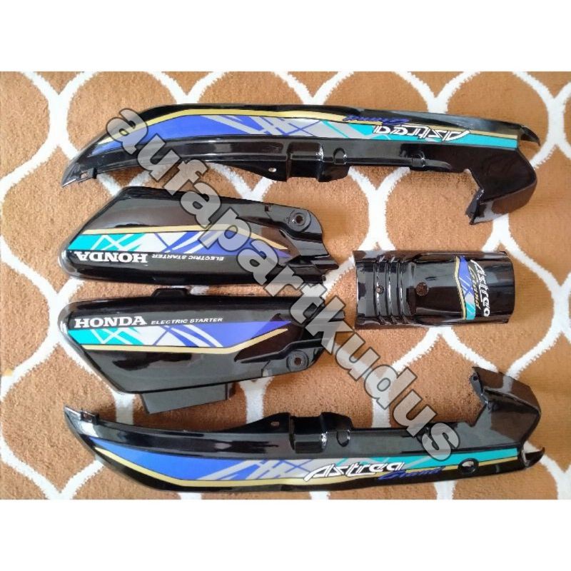 Paket body set honda astrea grand bulus 91 92 body set astrea grand legenda impressa set box aki pan