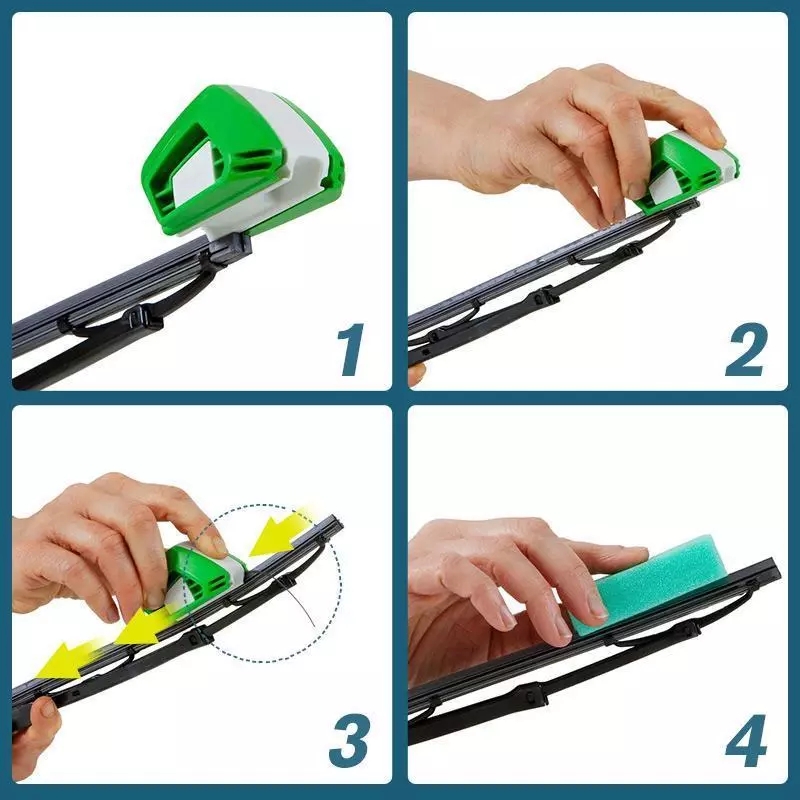 Alat Pembersih Kaca Depan Mobil Universal Bahan Karet Dengan Spons