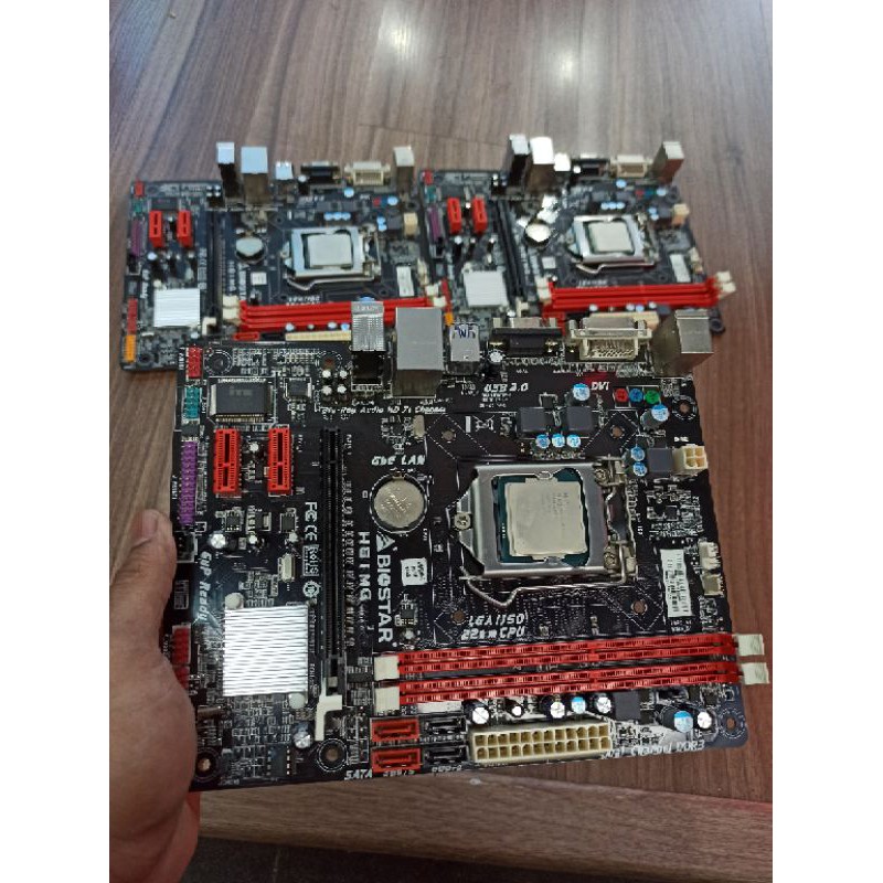 Paketan motherboard Biostar H81 soket 1150 proce G3240 Gen4 berkualitas dan bergaransi