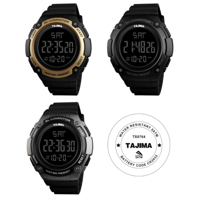 Jam Tangan Pria Tajima Digital Anti Air